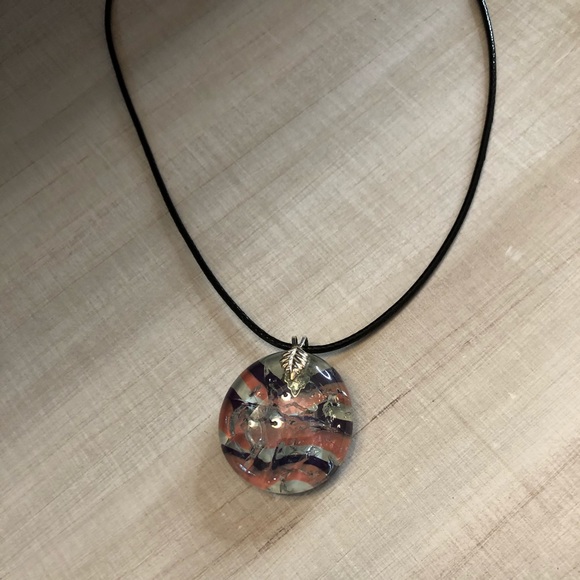 Glass pendant necklace Handmade necklace boho - Picture 9 of 12